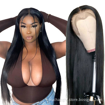 Wholesale virgin human hair lace wig vendor, 100% virgin cuticle aligned long hair wigs Brazilian human hair lace front wig